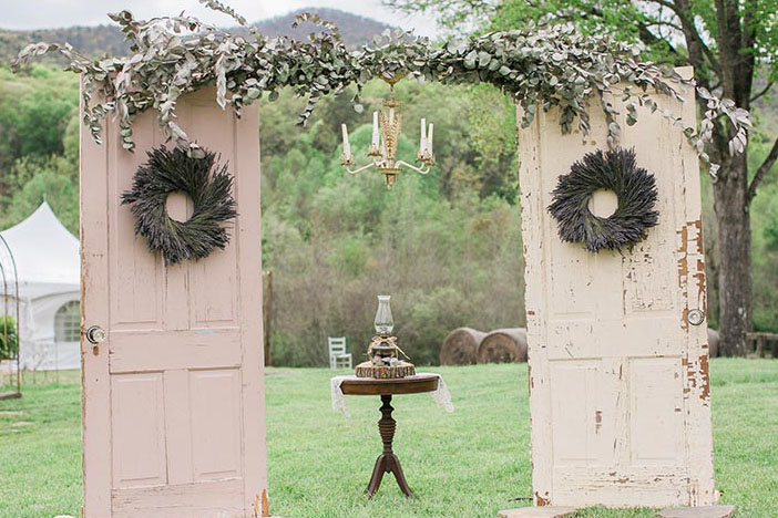 vintage wedding ceremony arch designs